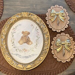 Gold and Brown Decorative Wall Art Set